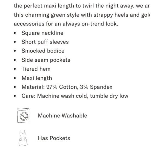 Tuckernuck Viridian Stamped Bouquets Gabrielle Dress L – Floral Maxi Boho - Picture 10 of 11